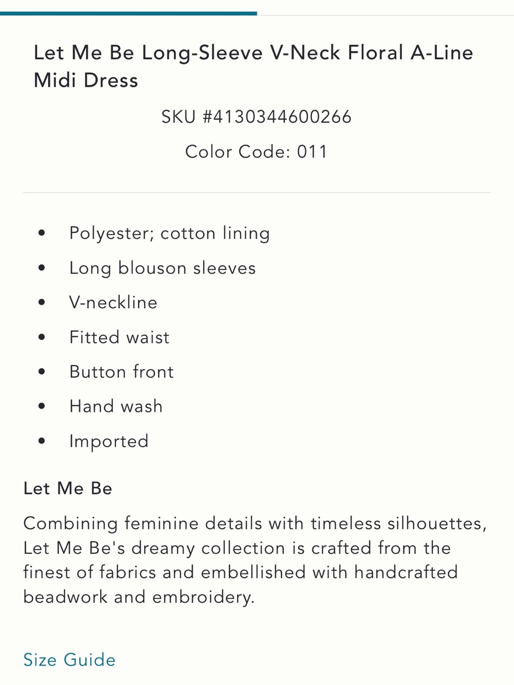 Anthropologie/ let me be dress - Picture 6 of 10